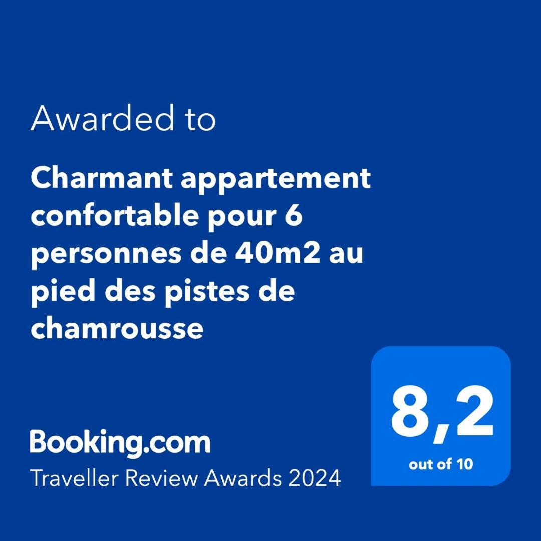 Charmant Appartement Confortable Pour 6 Personnes 40M2 Pied Pistes, Piscine, Wifi, Parking Chamrousse Dış mekan fotoğraf